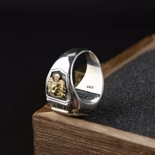  BALMORA 100% Real 925 Sterling Silver Inlaid Zircon Resizable Rings For Men Fashion Retro Thai Silver Jewelry Anillos SY22280 