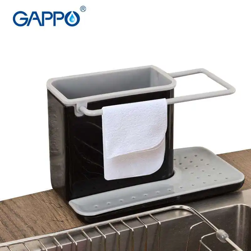 

Storage Shelf Sponge Kitchen Draining Sink Box Draining Rack Dish Storage Rack Kitchen Organizer Stands Tidy Utensils Towel Rack