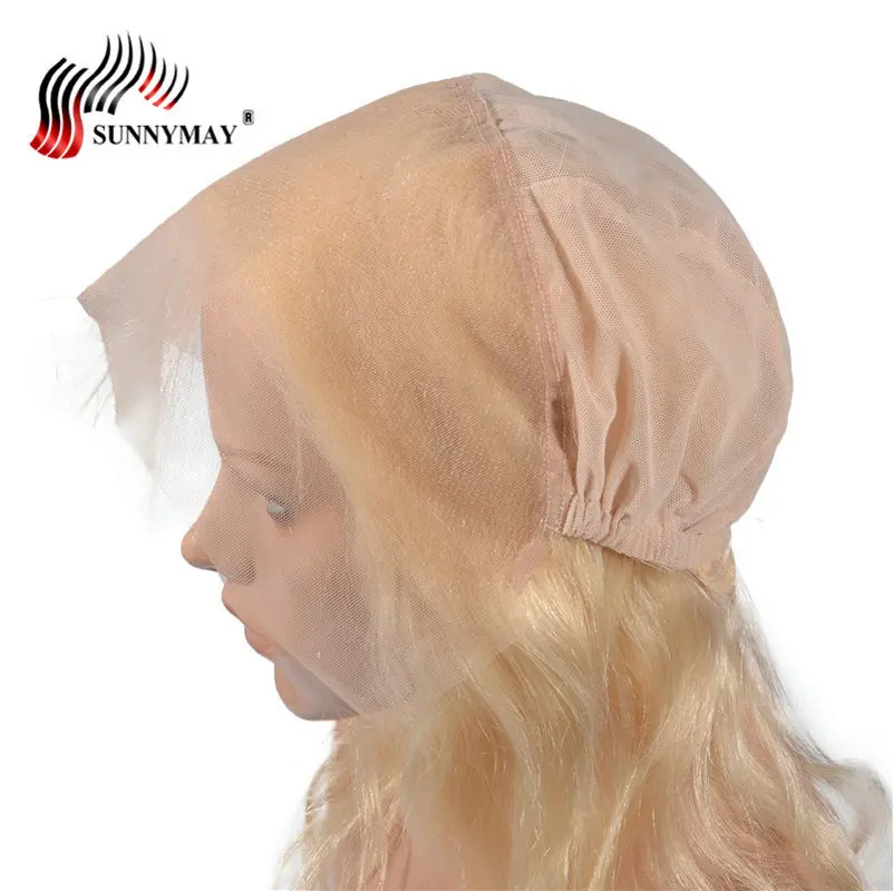 

Sunnymay Blonde 360 Lace Frontal With Cap 613 Color Brazilian Virgin Hair Body Wave Beauty Forever Hair Lace Frontal Closure