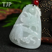 TJP Emerald Beautiful stone Jade Beast accessories Authentic pendant necklace PH069 Free shipping