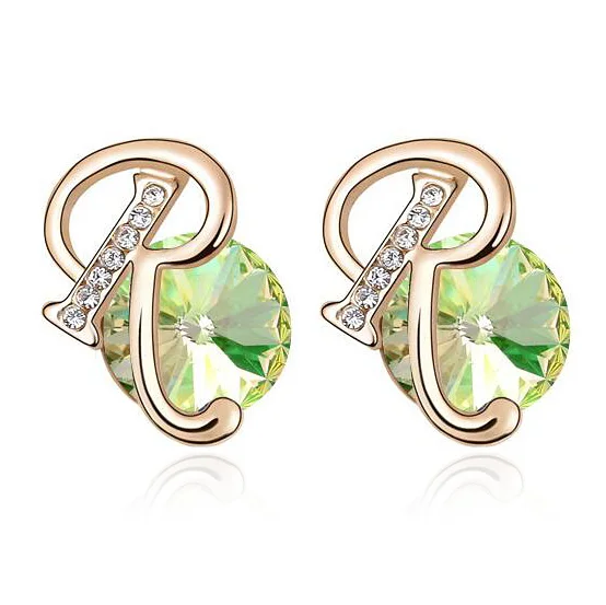Женские круглые серьги гвоздики с кристаллами Сваровски|brincos fashion|earrings crystalearings