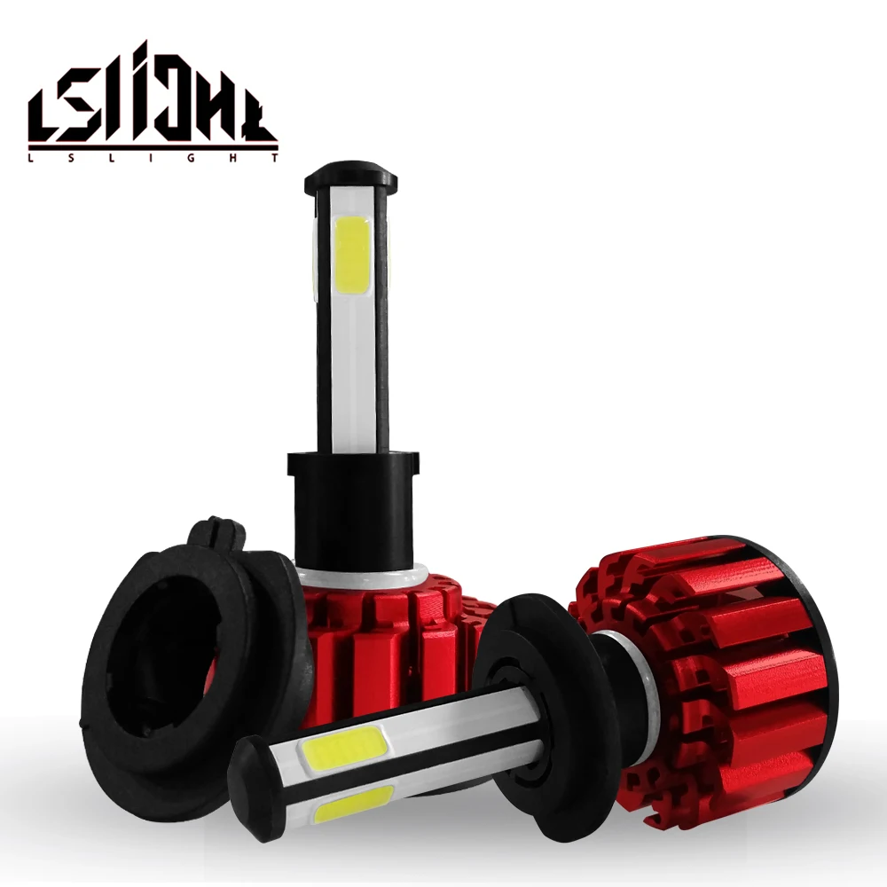 

LSlight 2PCS LED headlight h4 h7 hb2 hb4 hb3 H1 H8 H11 9006 9005 Car LED Light 6000K 80W 12v 16000lm Auto Bulb luz led automovil
