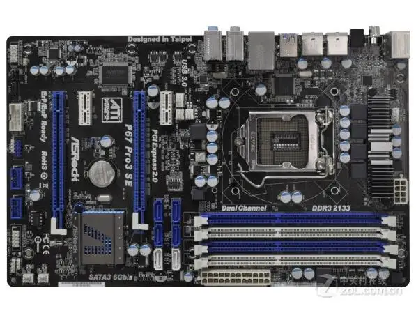 ASRock P67 PRO3 SE LGA 1155 Intel P67 SATA 6Gb//s USB 3.0 ATX Intel Motherboard