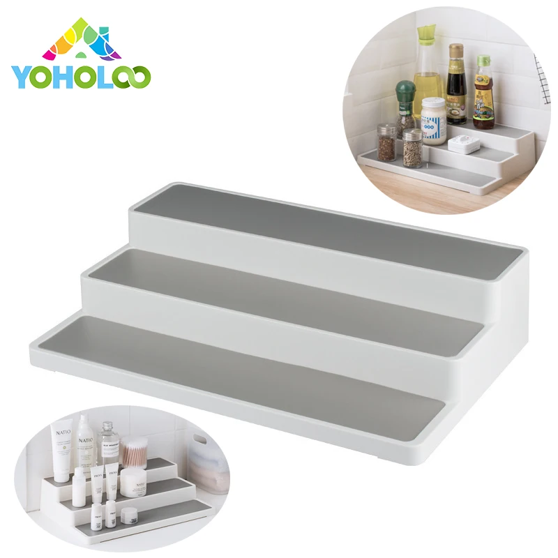 

kitchen Organizer Kitchen Cabinet Organizer Storage Rack Step Shelf Makeup Organizer bathroom cabinet Cabinet Spice Rack