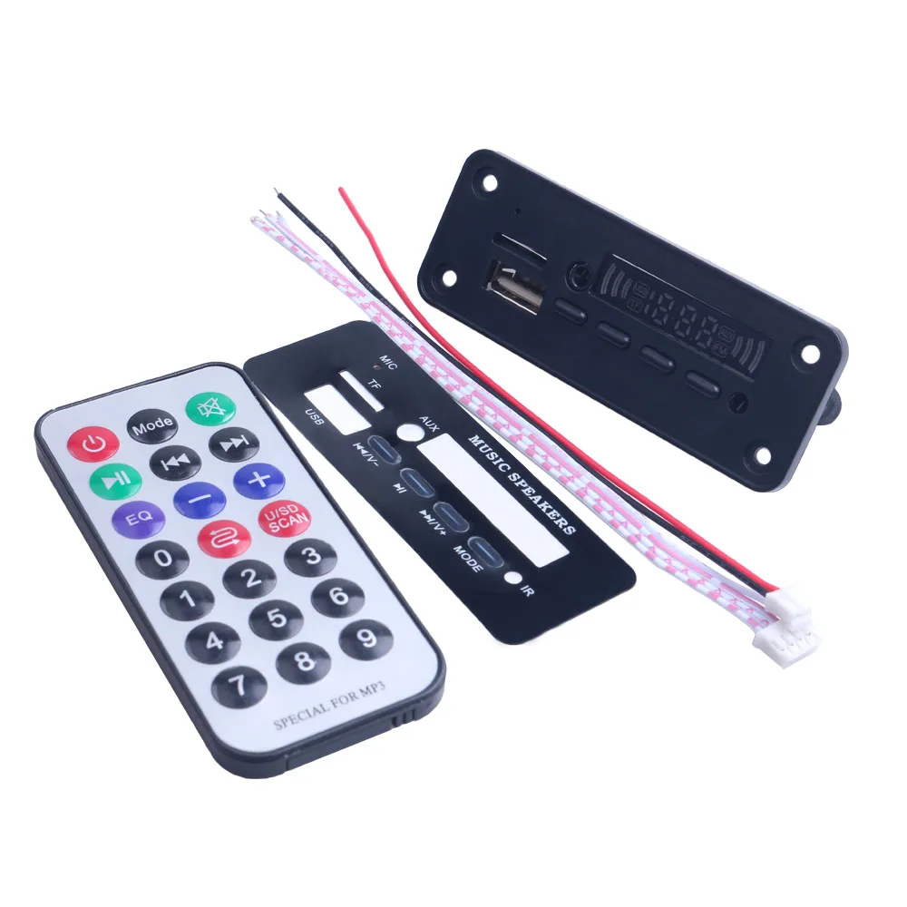 Wireless Bluetooth MP3 WMA Decoder Board Audio Module Support TF FM Audio Radio Module Recording Function For Car accessories