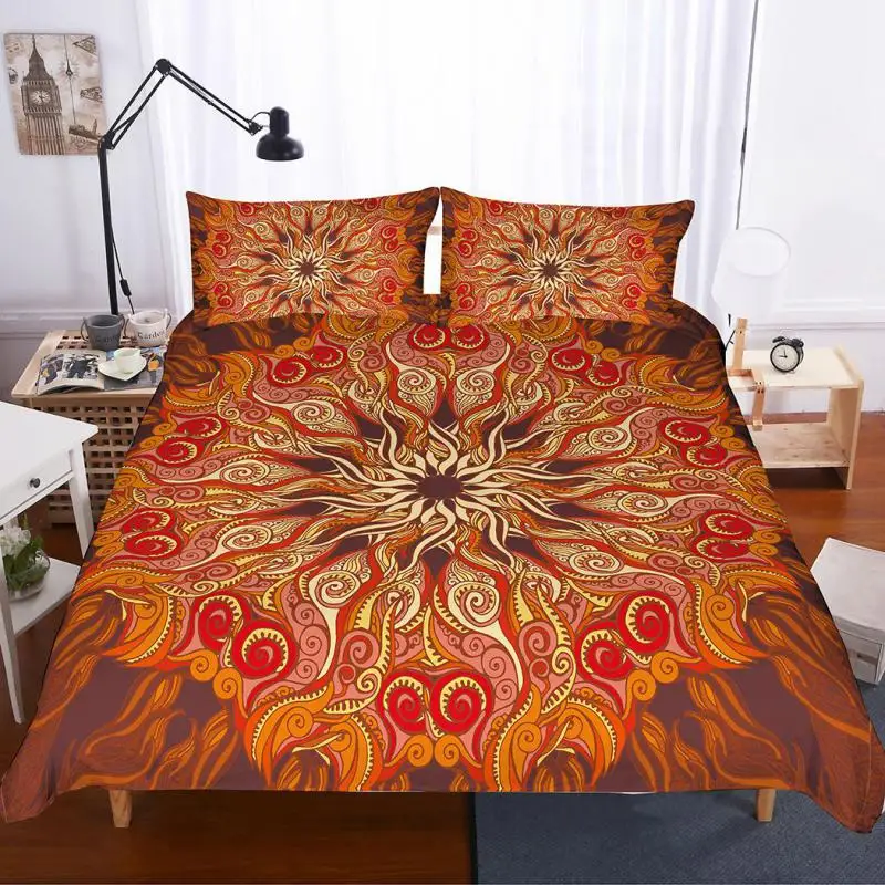 

Bohemia Ethnic style 3D printing bedding set duvet cover set comforter bedding sets bed linen US GB AU 13 Size bed set full king