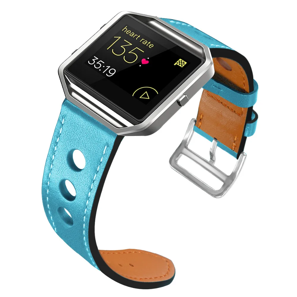 Bands Leather for Fitbit Blaze Small Large Hollow Strap (2)