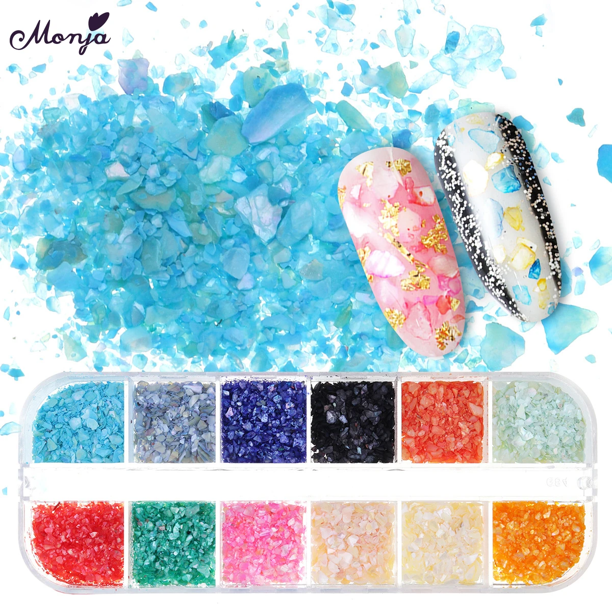 Monja 12 rejillas 1/2/3mm arte de uñas aleatorio mezclado Color redondo ultrafino lentejuelas Paillette 3D encanto decoración de manicura de copos de brillo Monja 12 rejillas 1/2/3mm arte de uñas aleatorio mezclado Color redondo ultrafino lentejuelas Paillette 3D encanto decoración de manicura de copos de brillo