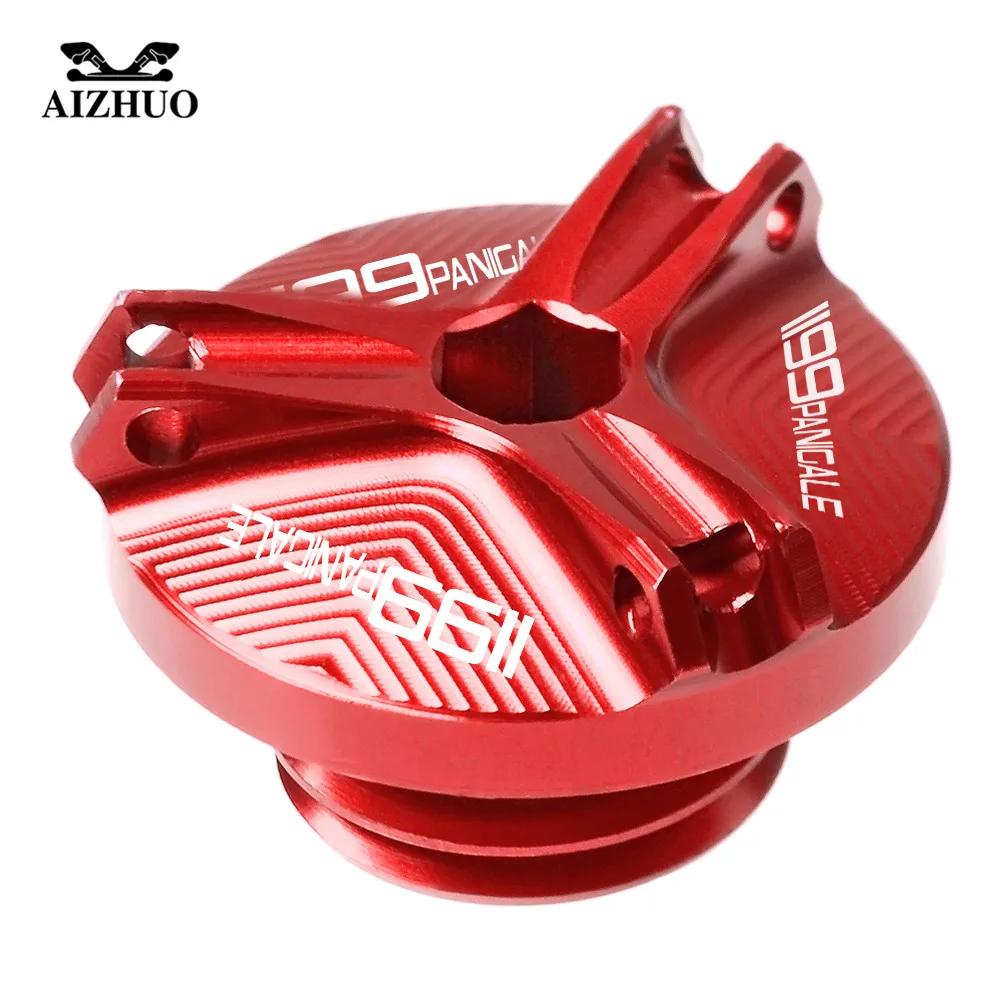 

Motorcycle Engine Oil Drain Plug Sump Nut Cup Oil Filler Cap Plug Cover For Ducati 1199 PANIGALE/1199 PANIGALE S 2012-2015 13 14
