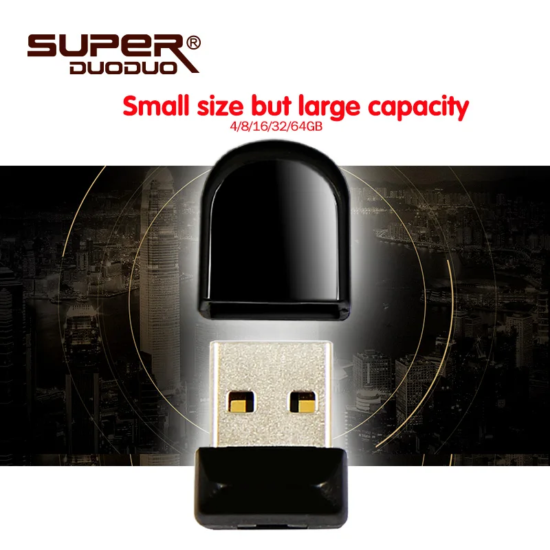 Флеш-накопители Mini USB 2,0, 64 ГБ, 32 ГБ, 16 ГБ, Usb флешка, легко носить с собой, большая емкость, Usb флеш-накопитель, 128 ГБ, водонепроницаемый u-диск для автомобиля