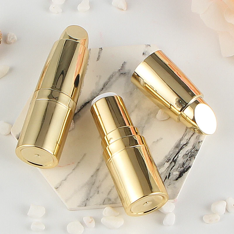 12,1 мм DIY помада пробки косметические упаковки бутылок Shimmer Золотой Maquillaje губы случае упаковка для Для женщин Путешествия 200 шт./лот