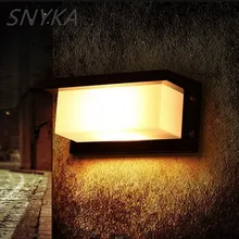 Наружный светодиодный настенный светильник 10 Вт 16 Вт 18 Вт 20 Вт Водонепроницаемый IP65 крыльцо двора садовое наружное освещение черный/серый корпус