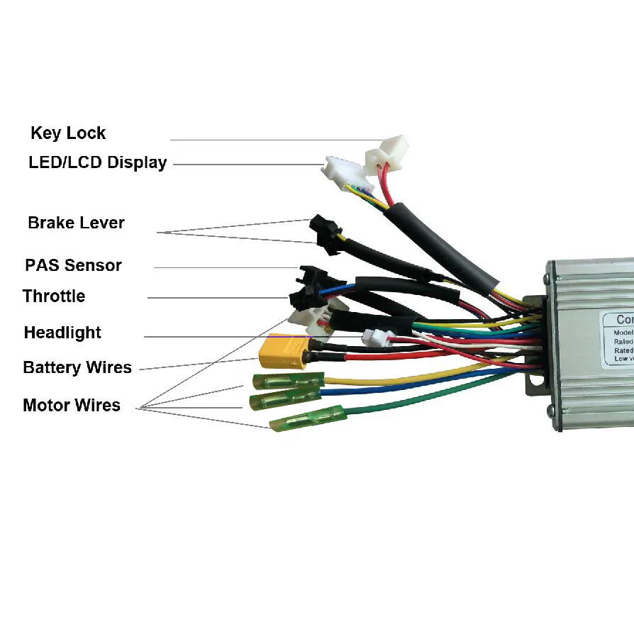 Best Electric Bike 6 Mosfet Controller Brushless Gear Dual Mode 36V 250W 350W 500W Hall Sensors KT Series 5