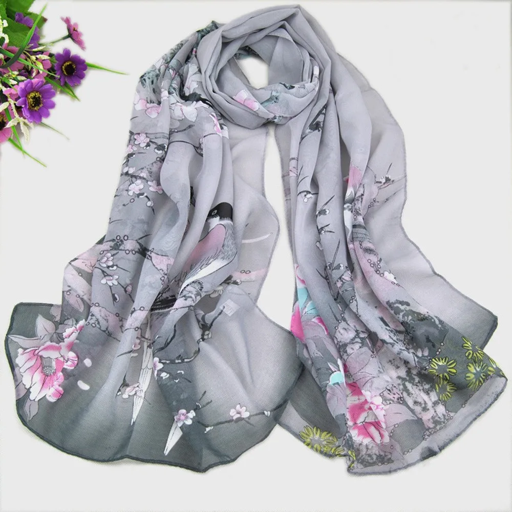 KANCOOLD шарфы новые высококачественные шифоновые модные женские длинные леопардовые шали шарфы женские шифоновые шарфы jan25