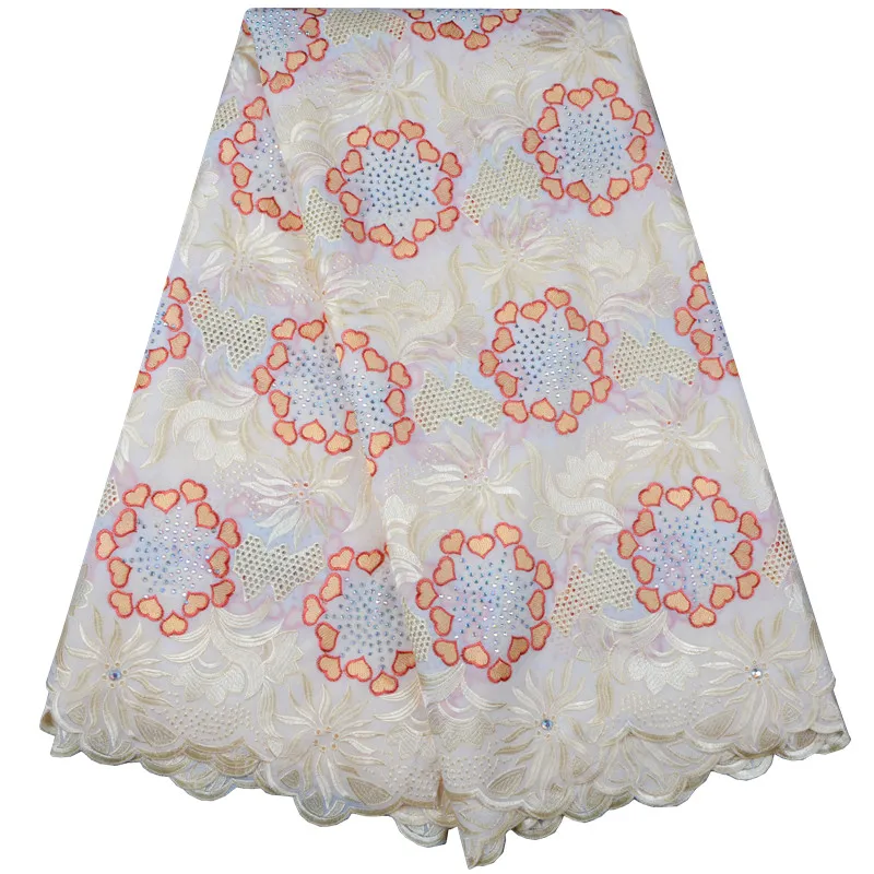 Нигерийские кружевные ткани с камнями 2018 африканская швейцарская вуаль кружева