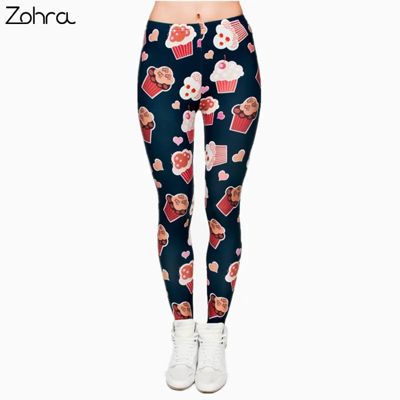 Image Muffins 3D Graphic Full Print Leggings Women s Clothing teenage fitness Legging Sexy Punk Leggings Pants Workout