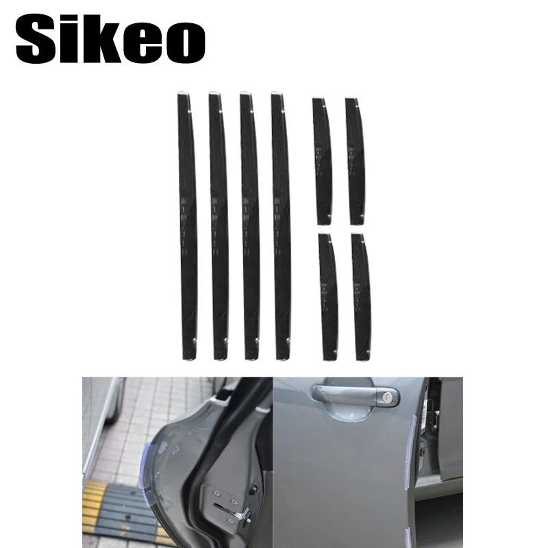 

8Pcs/Set Auto Car Door Guard Edge Corner Bumper Guards Buffer Trim Molding Protection Strip Scratch Protector Car Door Crash Bar