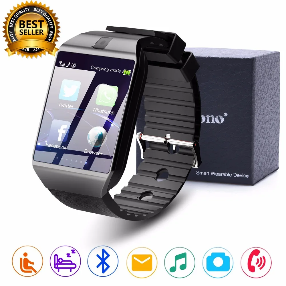  Cawono Bluetooth Smart Watch DZ09 Relojes Smartwatch Relogios TF SIM Camera for IOS iPhone Samsung  - 32817753623