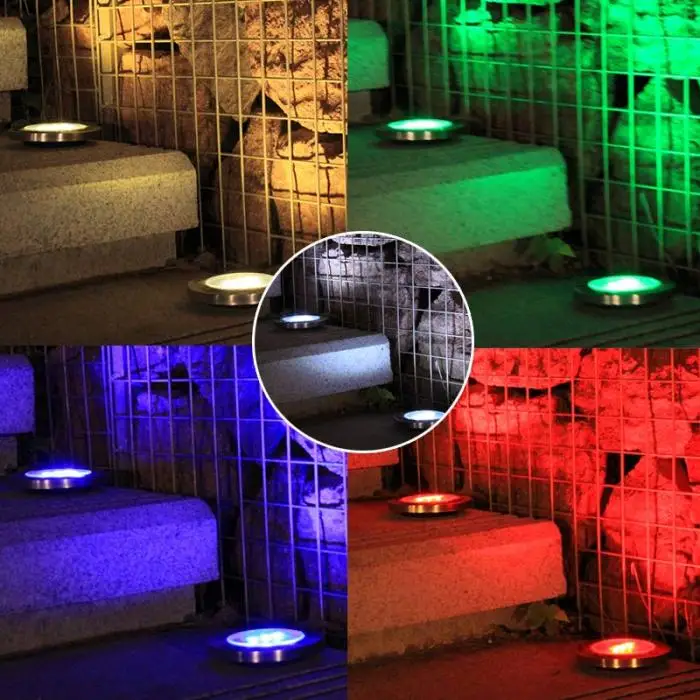 Luz ao ar Leds Solar Powered Subterrâneo Enterrado Livre Paisagem Jardim Escadas Lâmpada Ja55 3 27 3 leds solar powered subterrâneo enterrado luz