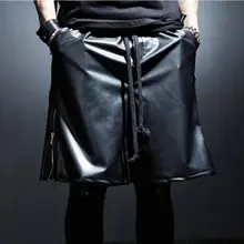 27-44 Мужская одежда GD стилист волос Мода боковой молнии простые прямые цилиндрические кожаные брюки плюс размер певица костюмы