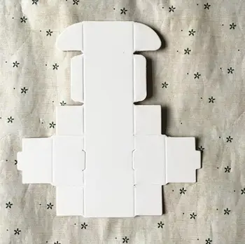 

7*7*3cm Hot White/Black Paper Box Handmade Soap Gift Craft Jewelry Candy Packaging Christmas Decorating Gift Boxes 50pcs