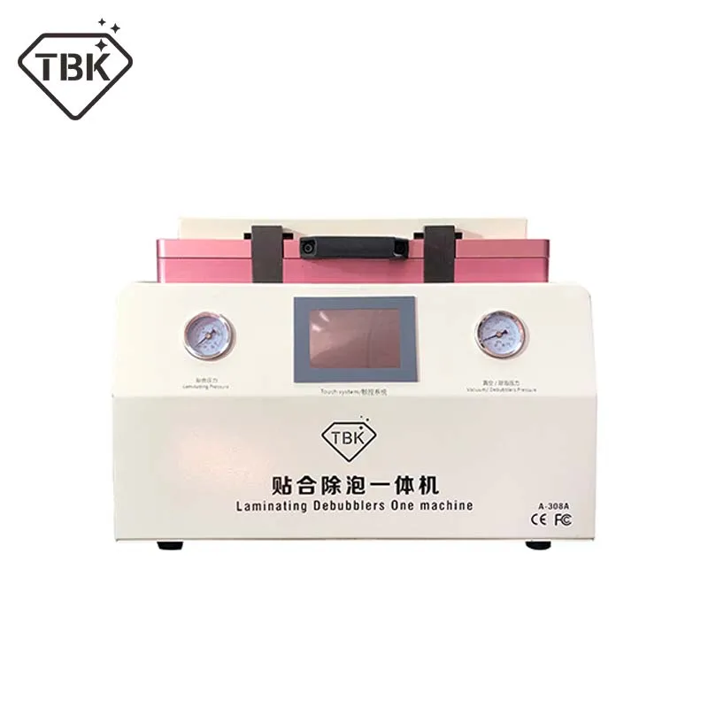 TBK-308A 15 дюймов Ремонт сенсорного ЖК-экрана автоматическая машина для удаления пузырьков ОСА вакуумная ламинирующая машина с автоматической блокировкой газа
