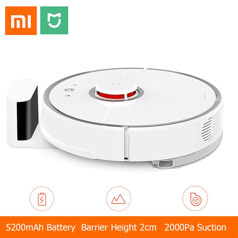 

[International Version] Xiaomi Mijia Roborock Vacuum Cleaner 2 Automatic Area Cleaning 2000pa Suction 2 in 1 Sweeping Mopping