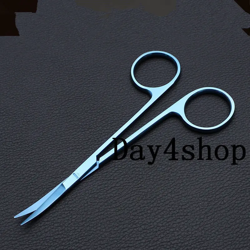 

New Titanium Iris Scissors Curved 22mm tip ophthalmic eye surgical instrument