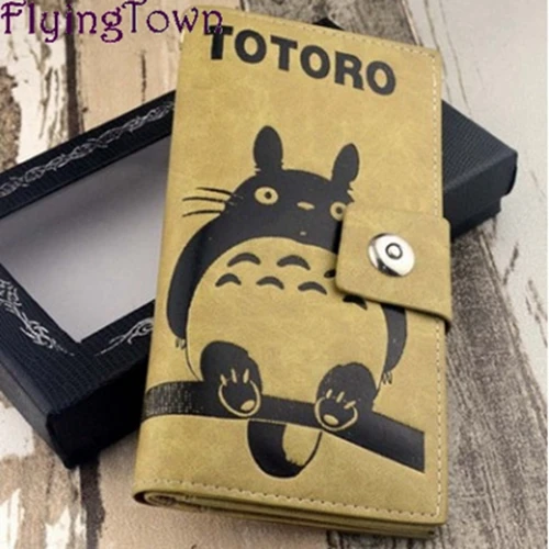 

FlyingTown NEW Miyazaki my neighbor Big Totoro Wallet Ghibli PU wallet PU anime action Peripherals long purse gifts women