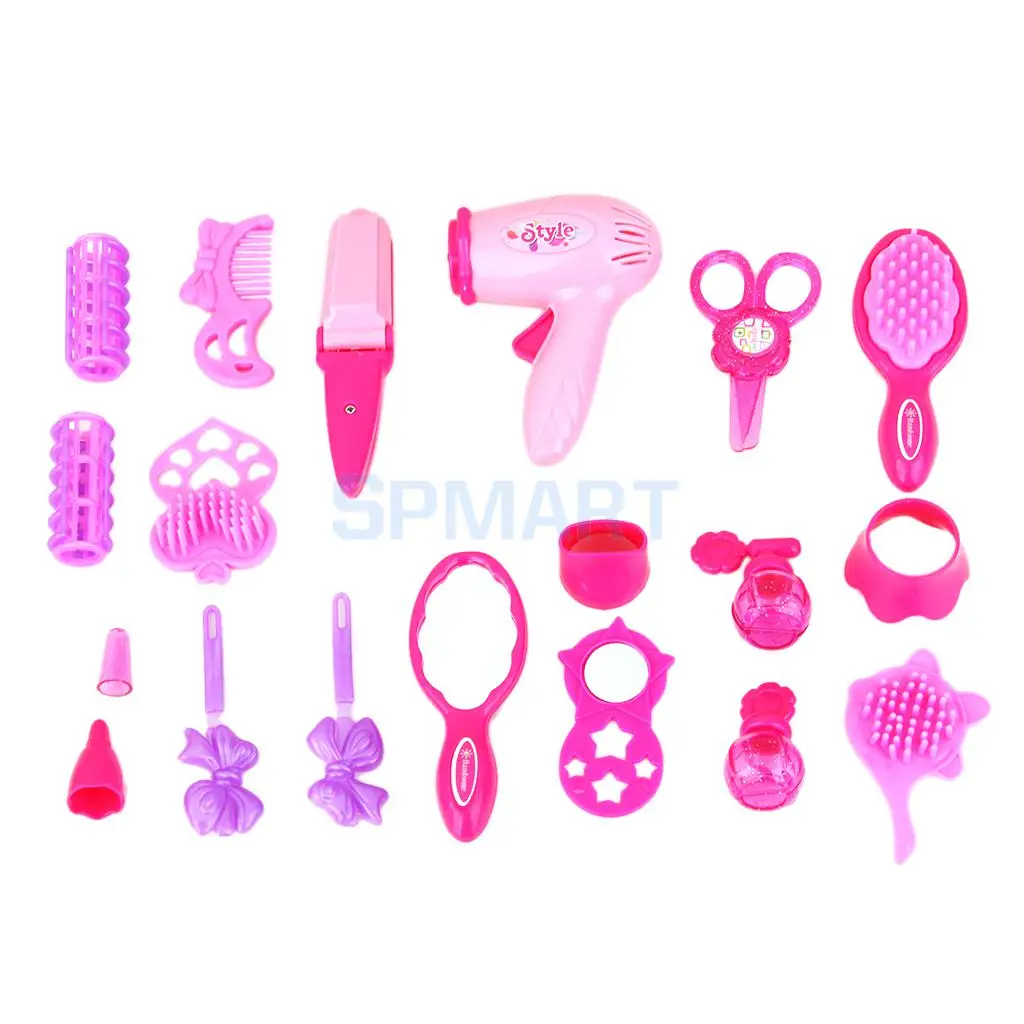 Обувь для девочек игрушки на туалетный столик косметичка чехол фен макияж комплект розовый