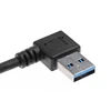 New USB 3.0 A Left/Right Angle 90 Degree Male To Female Adapter Cable Extension Cord ► Photo 3/6