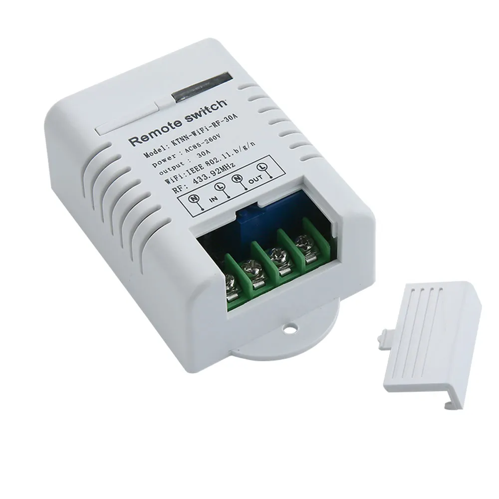 30A Wifi реле для водонагревателя AC 110 V 220 V 1CH умный дом приемник дистанционное управление и ручное управление и управление приложением