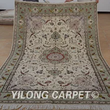 Yilong 6'x9' Восточный сотканный вручную шерстяной ковер изысканный персидский шерстяной шелковый ковер(1448