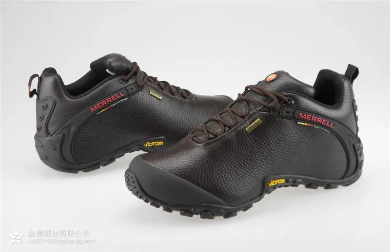 Новое поступление Merrell Мужская Уличная походная обувь, коричневая кожаная верхняя обувь