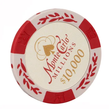 

25 pcs/set Poker Chips Texas Hold'em 14g Clay Round Wheat Crown Casino Coins Poker Wholesale