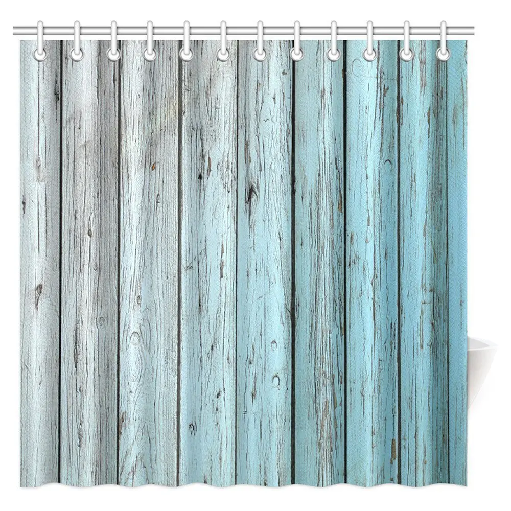 Aplysia-Village-Rustic-Wood-Panels-Fabric-Bathroom-Shower-...