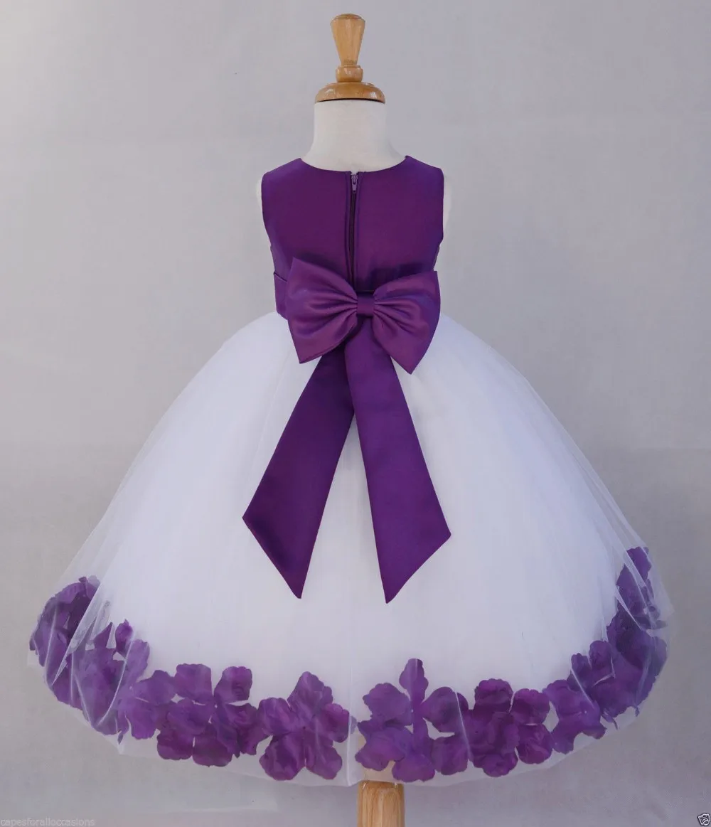 3t white flower girl dress
