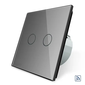 

Livolo EU Standard Light Switch , Crystal Glass Panel, OS-02R-5,Wall Light Wireless Remote Switch for Smart Home