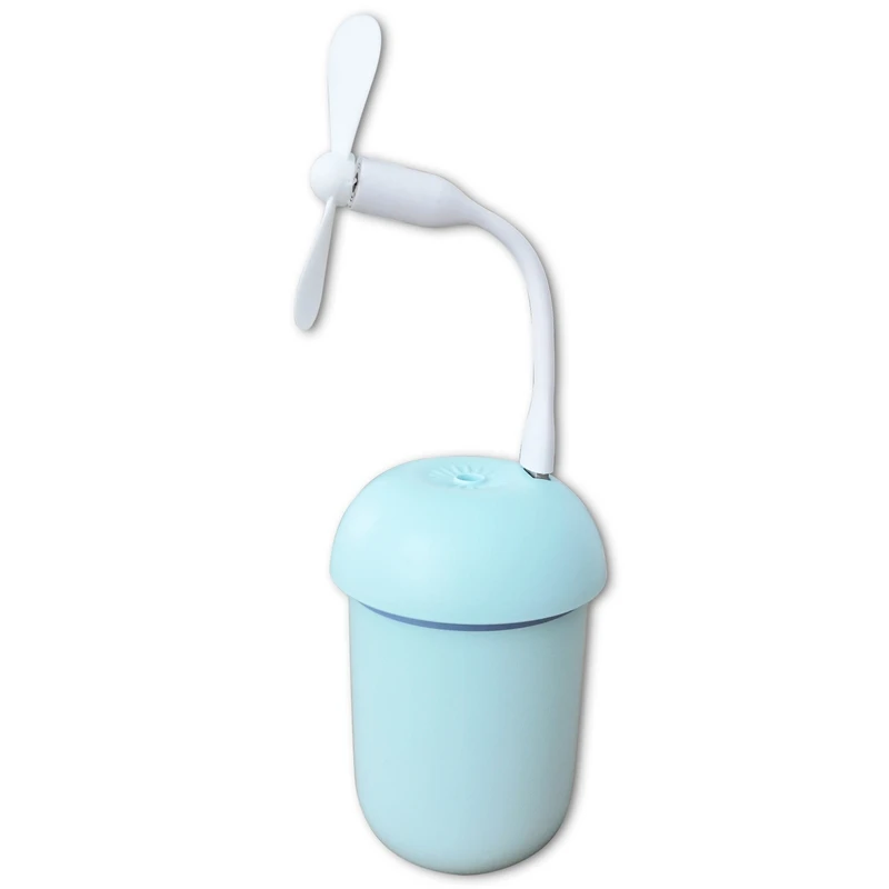

High Quality Rechargable Humidifier mushroom lamp multi -function diffuser office air mini USB Fan LED night light humidifier