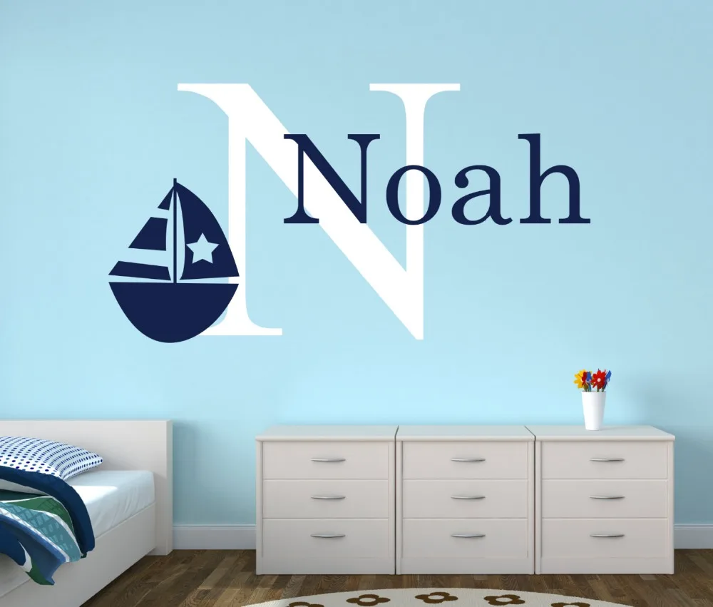 Personalized Name Nautical Baby Room Decor Wall Stickers Anchor Wall personalized-name-nautical-baby-room-decor-wall-stickers-anchor-wall
