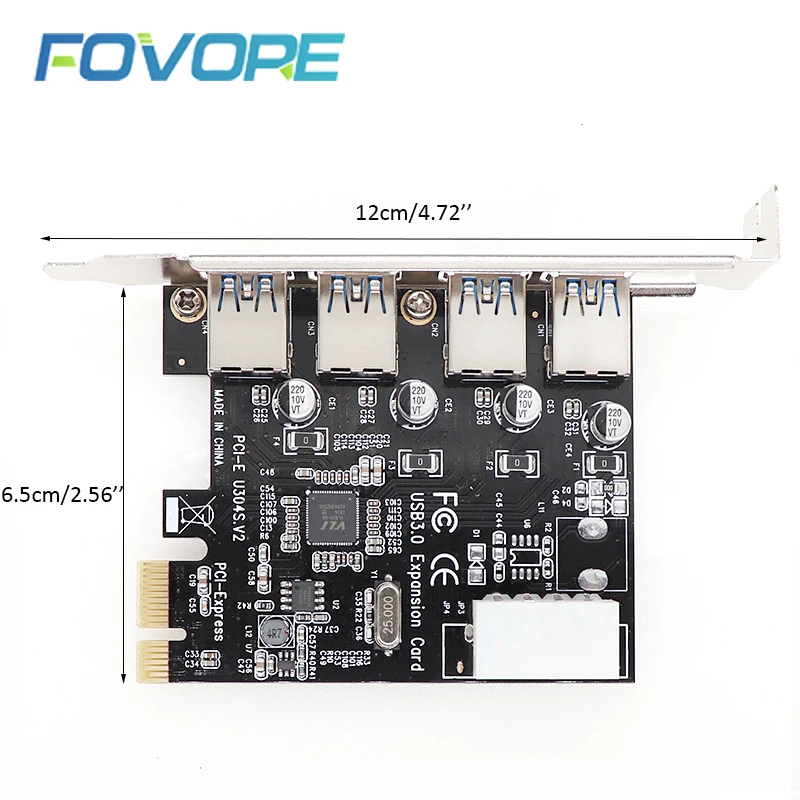 USB 3,0 PCI express карта расширения 4 порта USB 3,0 PCI-e PCIe адаптер USB3.0 5 Гбит/с скорость для рабочего стола win 10 цена