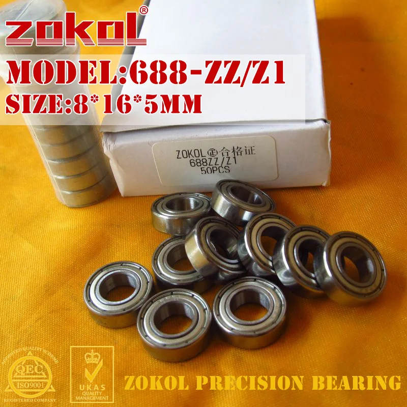 ZOKOL 688 ZZ Z1 bearing 688 ZZ Z1 Miniature Deep Groove ball bearing 8* ...