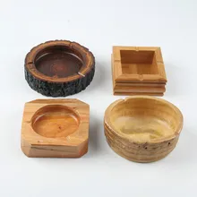 Творческий натурального дерева/бамбук пепельница коробка для хранения Винтаж Jewelry пень Изделия из дерева Аксессуары Украшения cenicero aschenbecher