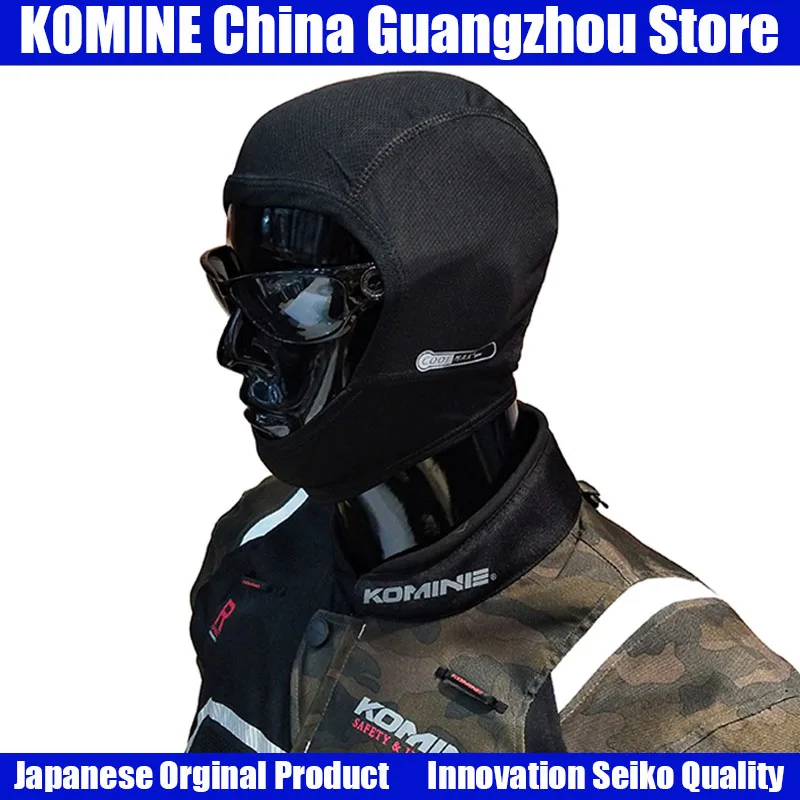 

KOMINE Outdoor Sport Cold Reduction Sweat Quick Drying Deodorant Motorcycle Face Mask Cap Police Cycling Face Mask Tactical Mask
