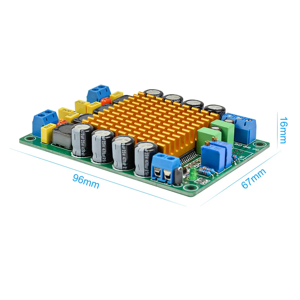 Aiyima TK2050 цифровой аудио усилитель доска класса T стерео двухканальный HIFI высокой мощности усилитель доска 2X50 Вт