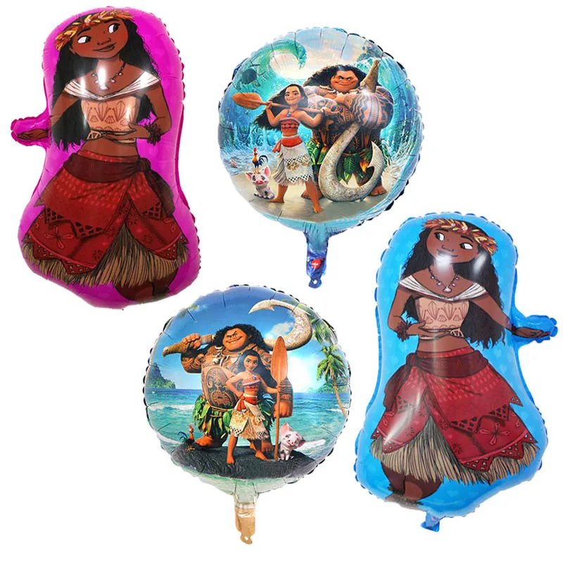 

3 styles Moana Ocean Romance Foil balloons birthday party decorations kids air balloons Inflatable toys Children's Day