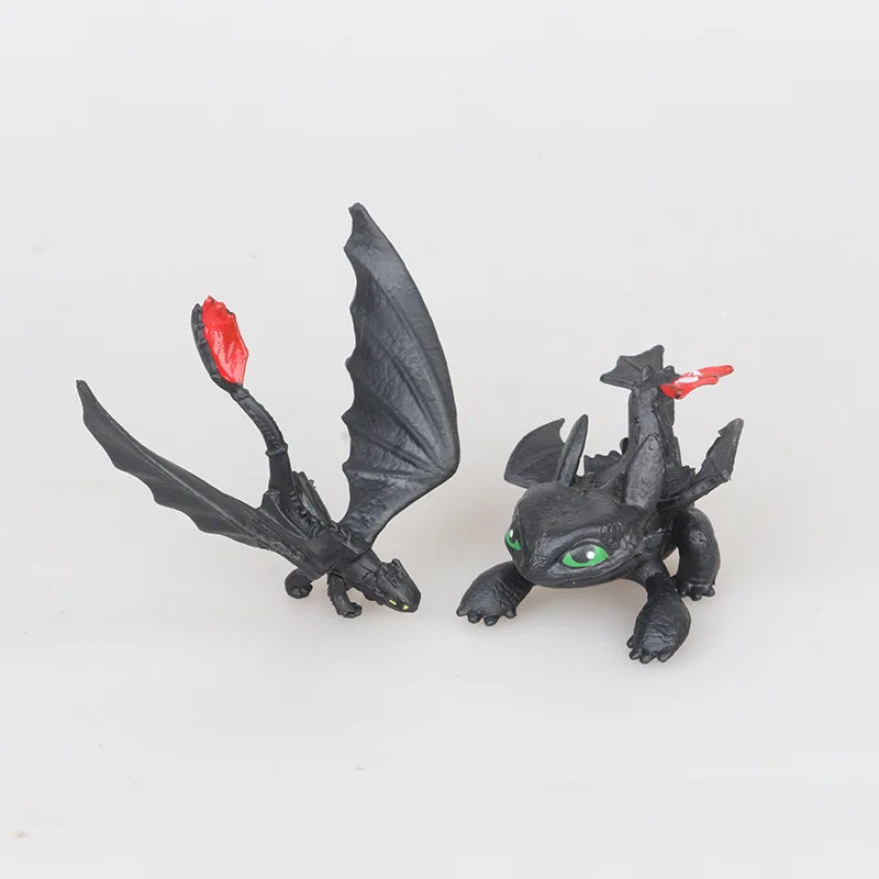 13pcs/lot How To Train Your Dragon 3 PVC Figure Toys Hiccup Toothless Skull Gronckle Deadly Nadder Night Dragon Figures Fury