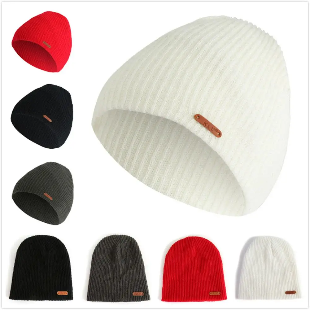 MISS M осенне-зимняя модная эластичная вязаная шапка, мужские и женские короткие вязаные шапки в тонкую полоску, уличные теплые головные уборы
