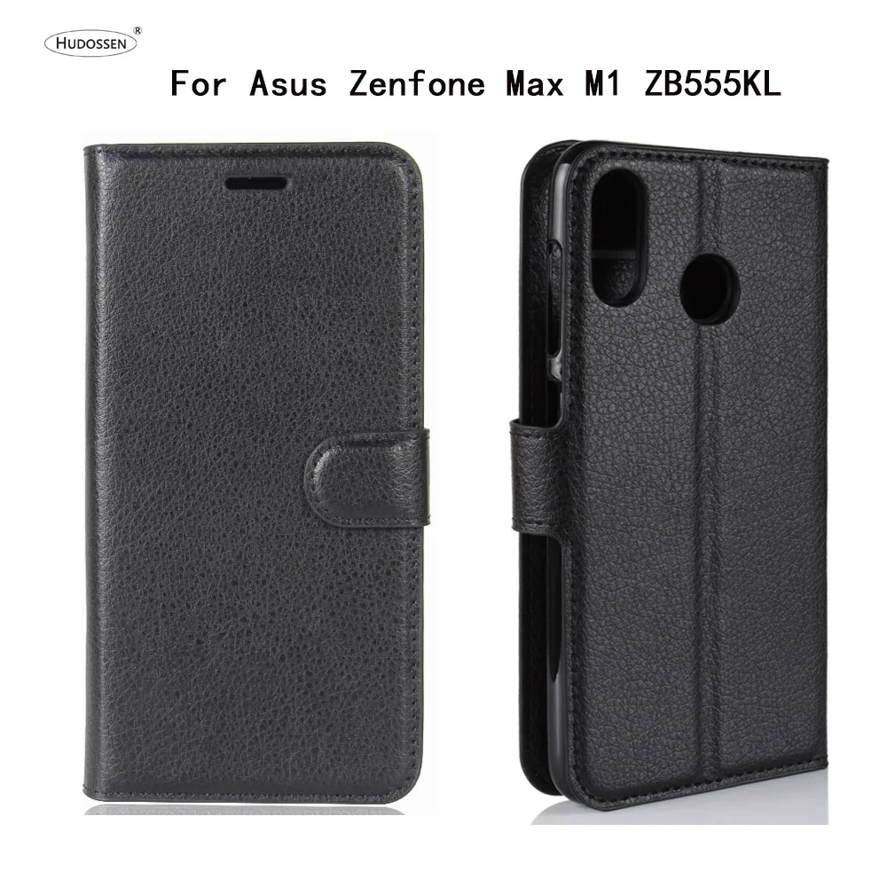 HUDOSSEN For ASUS Zenfone Max M1 ZB555KL Case Luxury Phone Protective Coque Asus Flip Cover Wallet Leather Bags | Мобильные телефоны