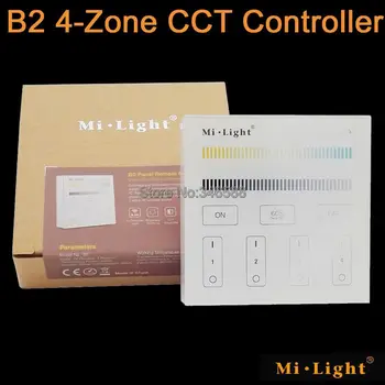 

Mi.Light B2 4-Zone Color Temperature Adjustable Touch Panel Remote CCT Controller 3V (2*AAA Battery) Wall Mount 2.4G Wireless